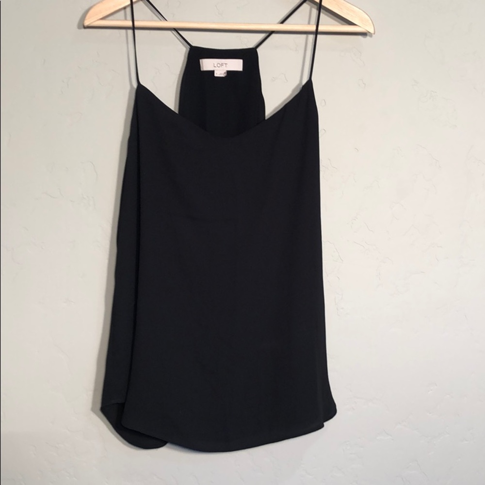 Loft Black Strappy Tank